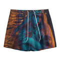 Native Indian Girl Portrait Print Mesh Shorts