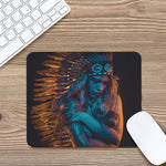Native Indian Girl Portrait Print Mouse Pad