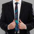 Native Indian Girl Portrait Print Necktie