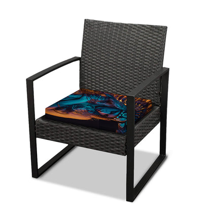 Native Indian Girl Portrait Print Outdoor Seat Cushion Cover