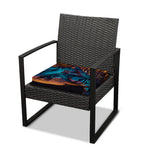 Native Indian Girl Portrait Print Outdoor Seat Cushion Cover