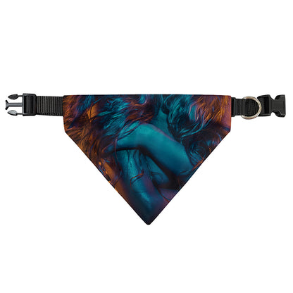 Native Indian Girl Portrait Print Over The Collar Dog Bandana