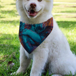 Native Indian Girl Portrait Print Over The Collar Dog Bandana