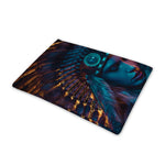 Native Indian Girl Portrait Print Pet Cooling Mat Cover