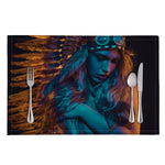 Native Indian Girl Portrait Print Placemat