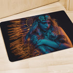 Native Indian Girl Portrait Print Polyester Doormat