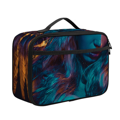 Native Indian Girl Portrait Print Portable Lunch Bag