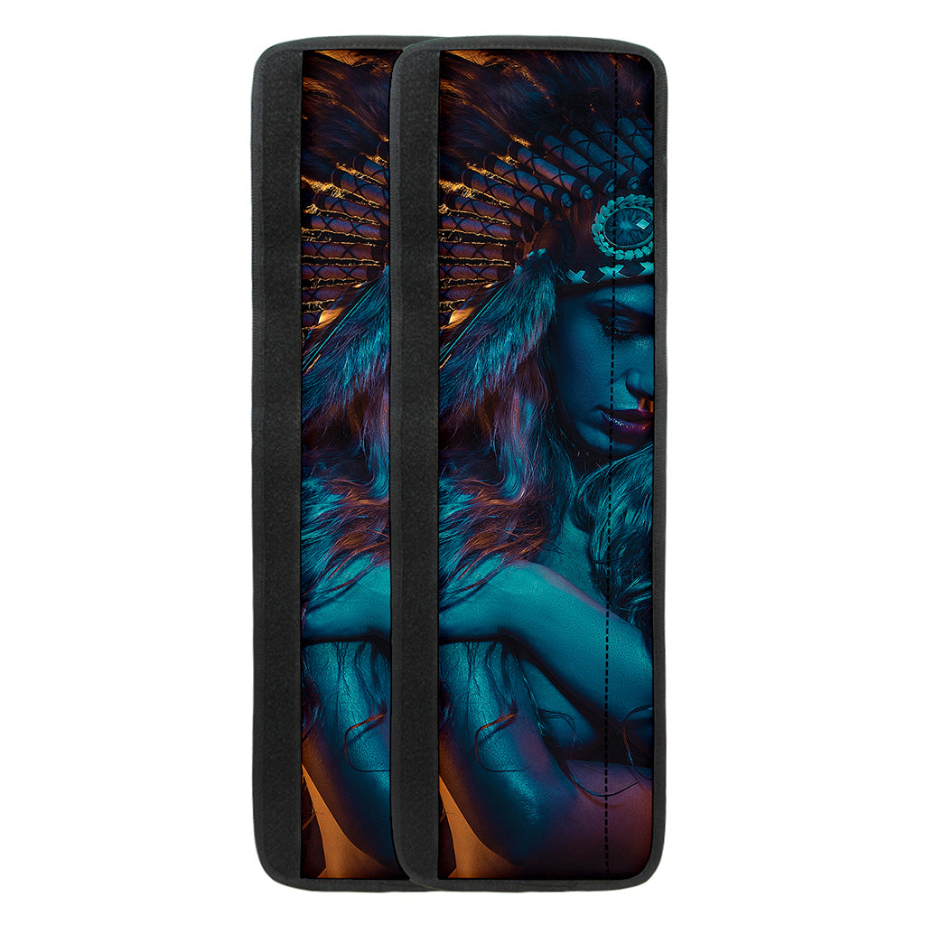 Native Indian Girl Portrait Print Refrigerator Handle Covers