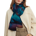 Native Indian Girl Portrait Print Scarf