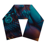 Native Indian Girl Portrait Print Scarf
