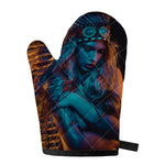 Native Indian Girl Portrait Print Single Oven Mitt