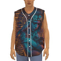 Native Indian Girl Portrait Print Sleeveless Baseball Jersey