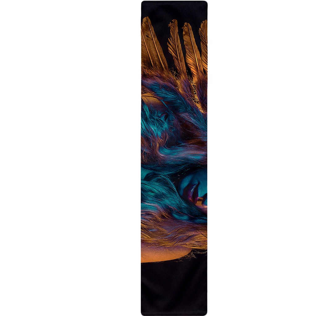 Native Indian Girl Portrait Print Table Runner