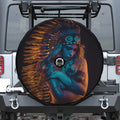 Native Indian Girl Portrait Print Tire Cover With Camera Hole