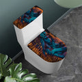 Native Indian Girl Portrait Print Toilet Lid And Tank Cover Set