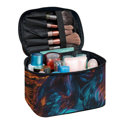 Native Indian Girl Portrait Print Travel Makeup Bag