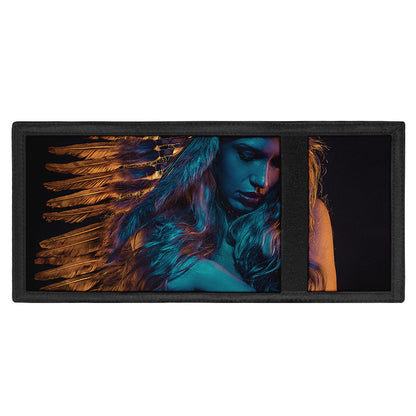 Native Indian Girl Portrait Print Trifold Wallet
