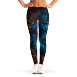 Native Indian Girl Portrait Print Women's Leggings