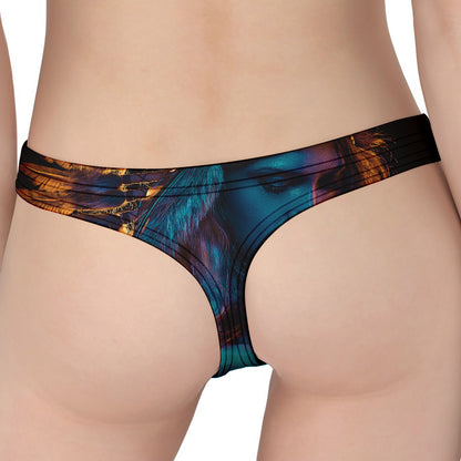 Native Indian Girl Portrait Print Women's Thong