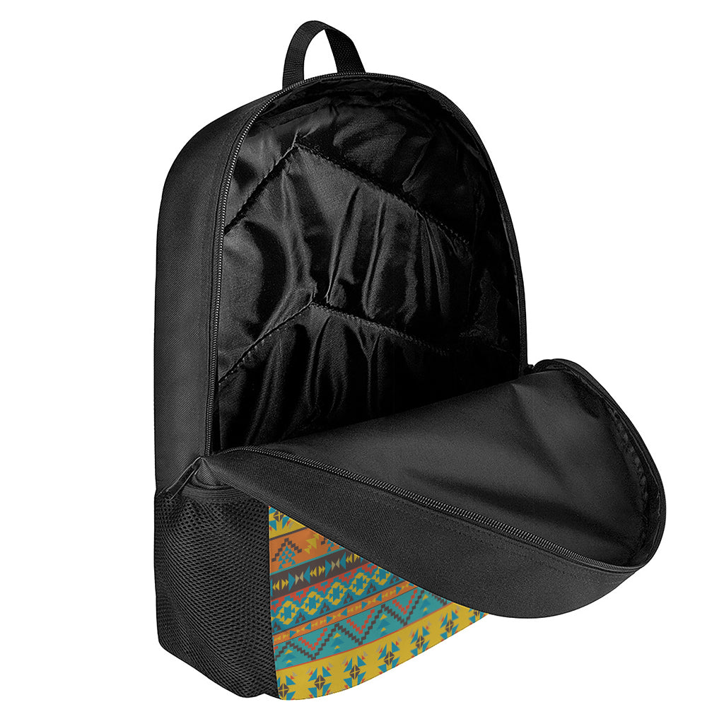 Native Indian Inspired Pattern Print 17 Inch Backpack