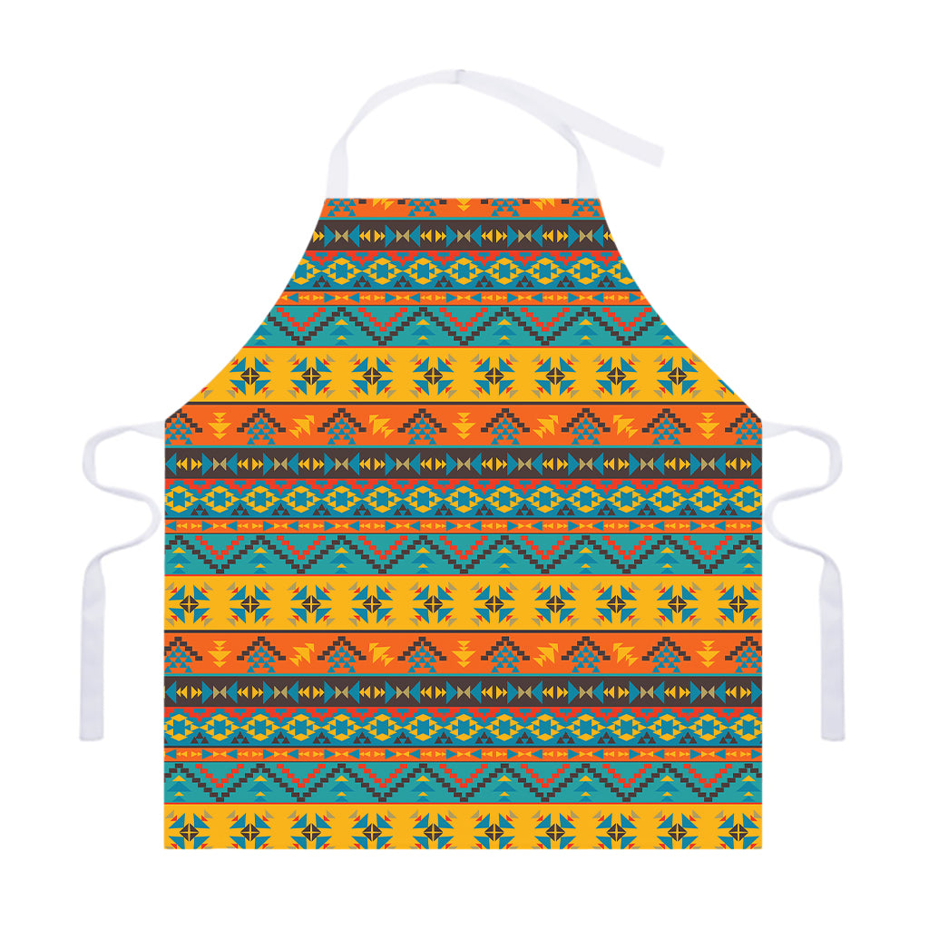 Native Indian Inspired Pattern Print Adjustable Apron