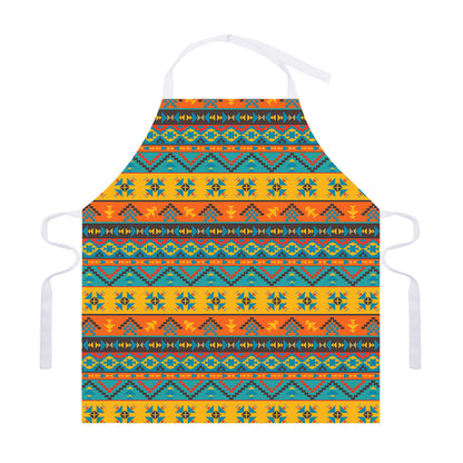 Native Indian Inspired Pattern Print Adjustable Apron