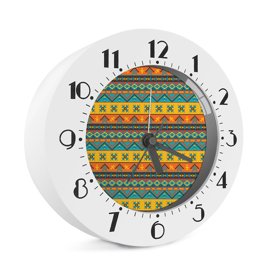 Native Indian Inspired Pattern Print Alarm Clock