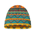Native Indian Inspired Pattern Print Beanie