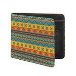 Native Indian Inspired Pattern Print Bifold Wallet