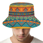 Native Indian Inspired Pattern Print Bucket Hat