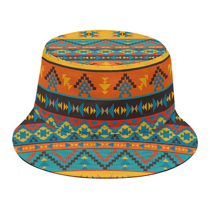 Native Indian Inspired Pattern Print Bucket Hat