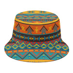 Native Indian Inspired Pattern Print Bucket Hat