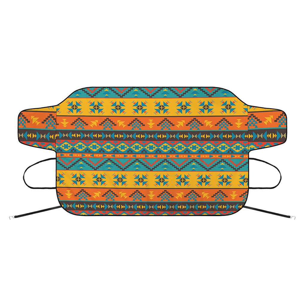 Native Indian Inspired Pattern Print Car Windshield Snow Cover