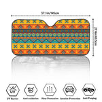 Native Indian Inspired Pattern Print Car Windshield Sun Shade