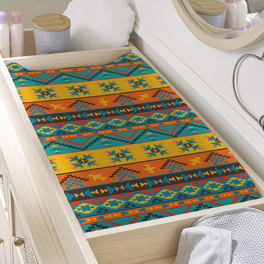 Native Indian Inspired Pattern Print Changing Pad Cover