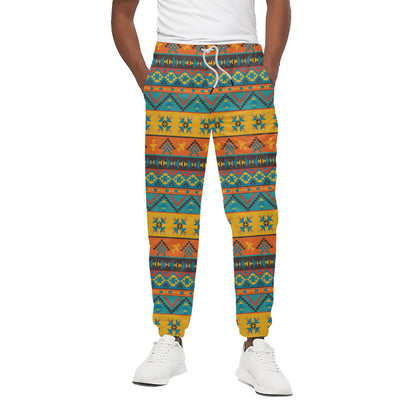 Native Indian Inspired Pattern Print Cotton Pants