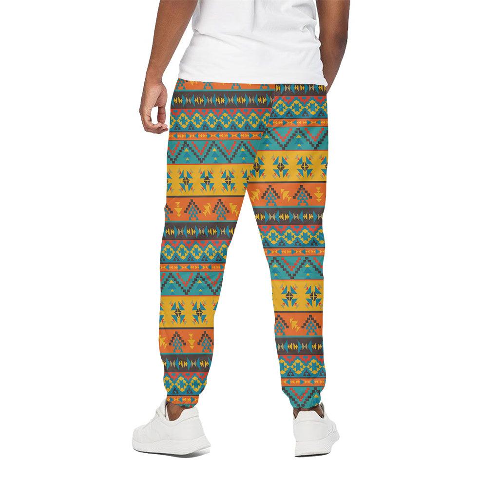 Native Indian Inspired Pattern Print Cotton Pants