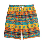 Native Indian Inspired Pattern Print Cotton Shorts
