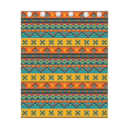 Native Indian Inspired Pattern Print Curtain