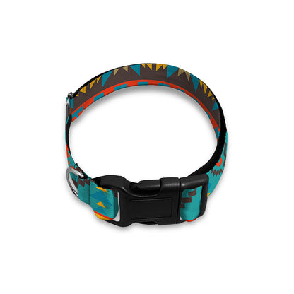 Native Indian Inspired Pattern Print Dog Collar