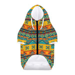 Native Indian Inspired Pattern Print Dog Zip Up Hoodie