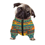 Native Indian Inspired Pattern Print Dog Zip Up Jacket
