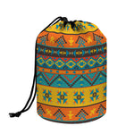 Native Indian Inspired Pattern Print Drawstring Makeup Bag