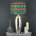 Native Indian Inspired Pattern Print Drum Lamp Shade