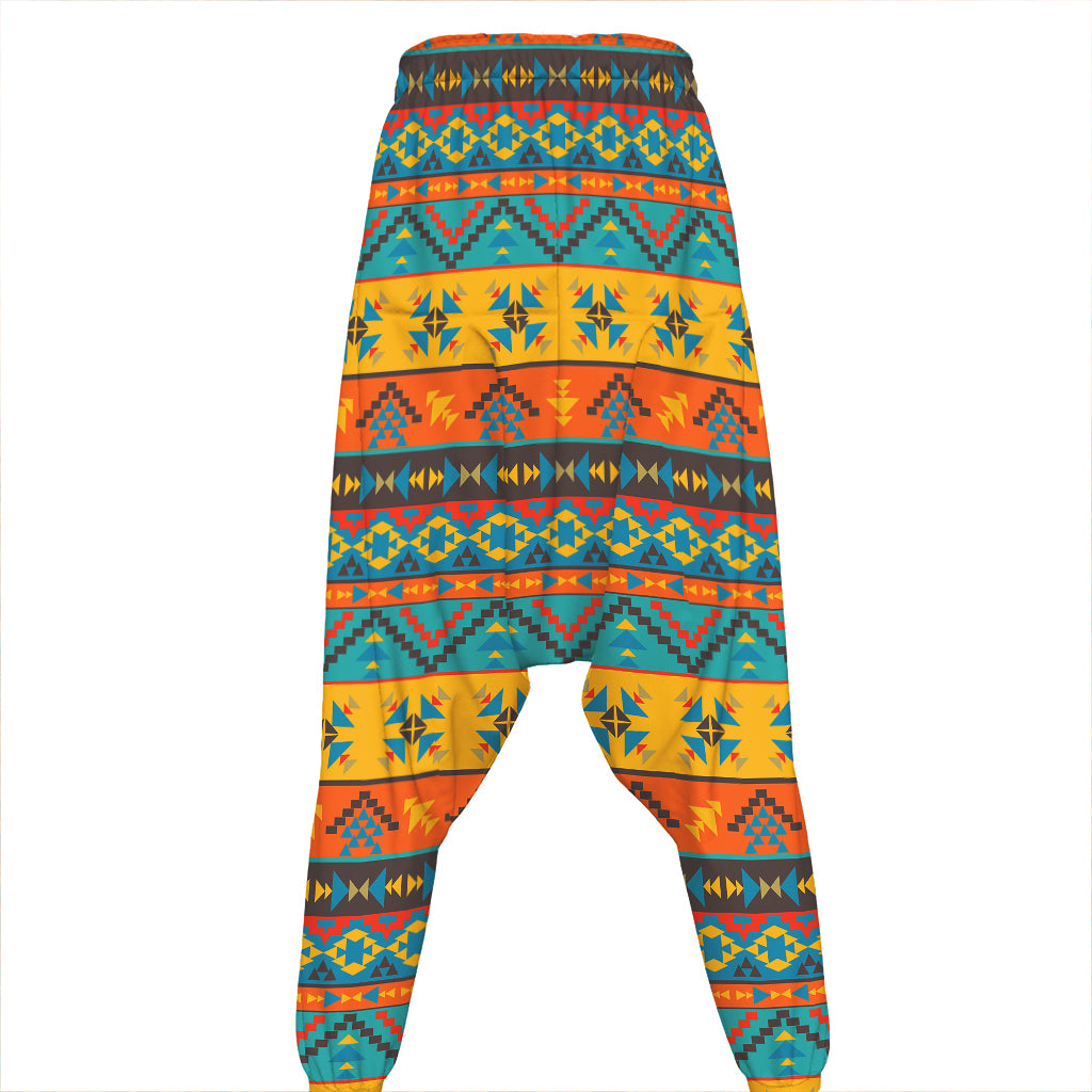 Native Indian Inspired Pattern Print Hammer Pants