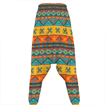 Native Indian Inspired Pattern Print Hammer Pants