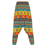 Native Indian Inspired Pattern Print Hammer Pants