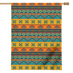 Native Indian Inspired Pattern Print House Flag