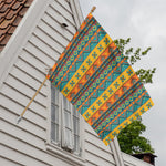 Native Indian Inspired Pattern Print House Flag