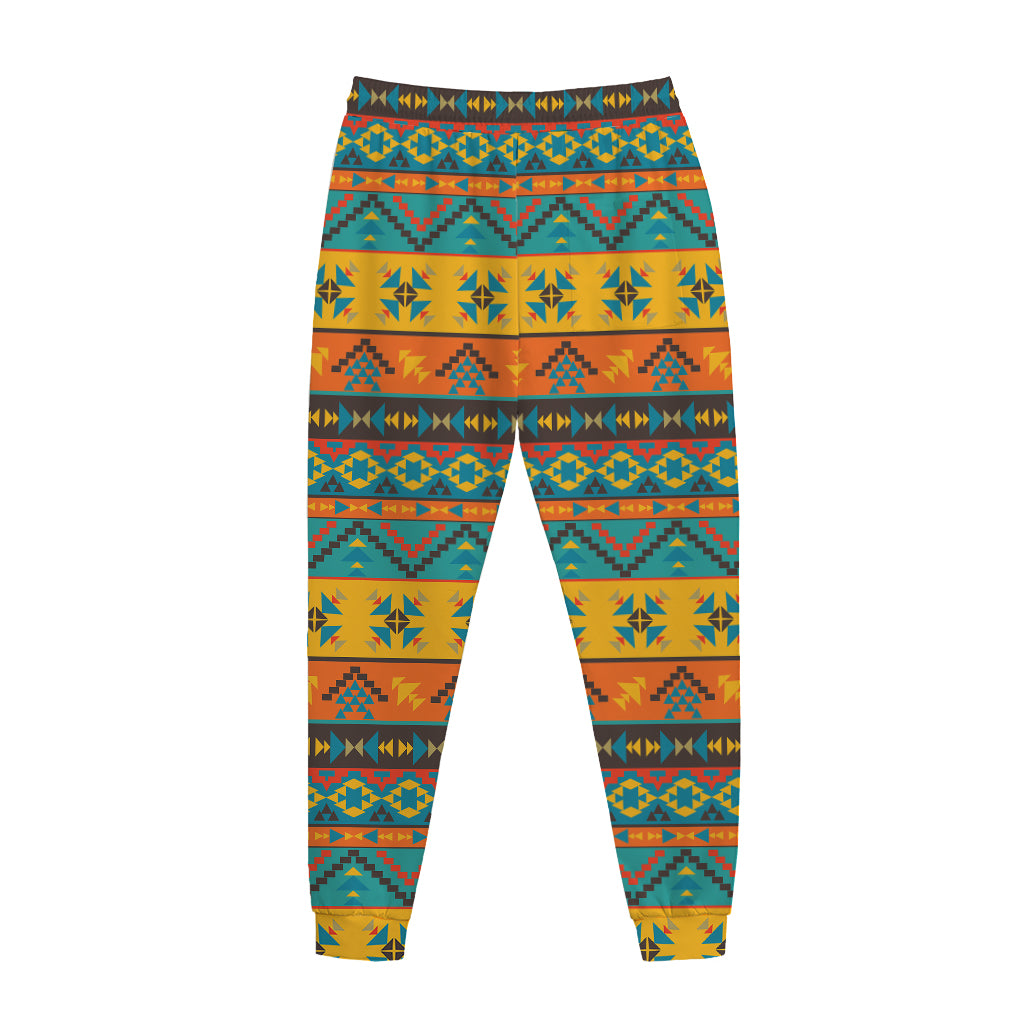 Native Indian Inspired Pattern Print Jogger Pants